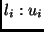 $l_i :u_i$