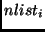 $nlist_i $