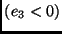 $(e_3 < 0)$