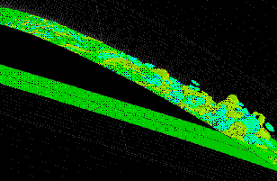 w-velocity isosurfaces at trailing edge, 36k download