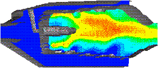 Combustion of premixed air-propane at atmospheric pressure, 43k to load enlargement